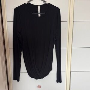 Lululemon Black Long Sleeve yoga style top
